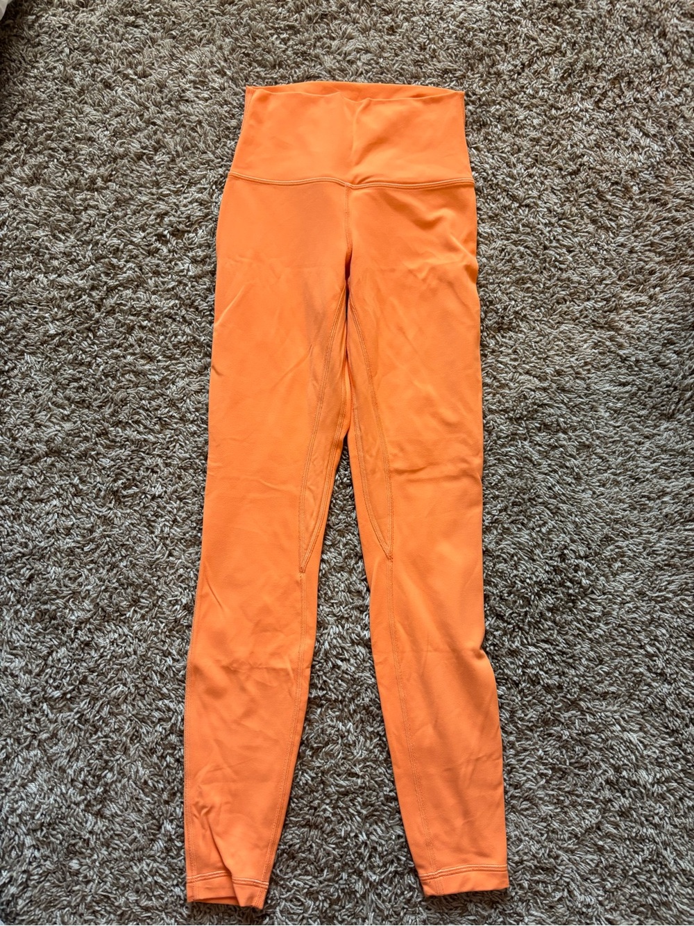 lululemon athletica Bright Orange High-Waist Leggings